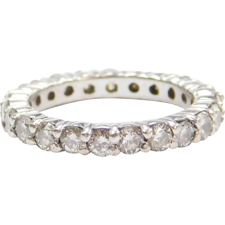 1.38 ctw Diamond Eternity Wedding Band Size 6