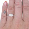 1.36ctw Diamond Art Deco Engagement Ring Platinum GIA worn