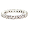 1.38ctw Diamond Eternity Stack Band 14K White Gold front