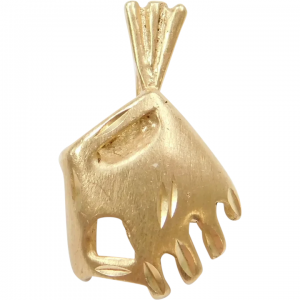 14k Gold Baseball Glove and Ball Charm