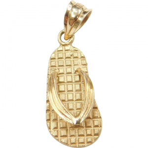 14k Gold Flip Flop Charm