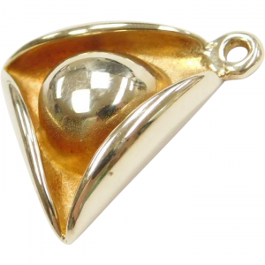14k Gold Tricorne Colonial Hat Charm