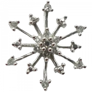 .19ctw Diamond Starburst Pendant 10K