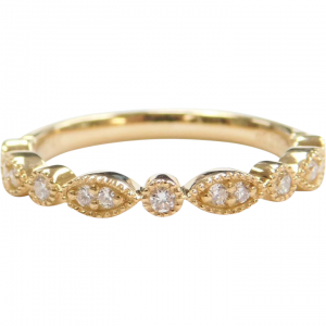 .22 ctw Diamond Stacking Wedding Band Ring 14k