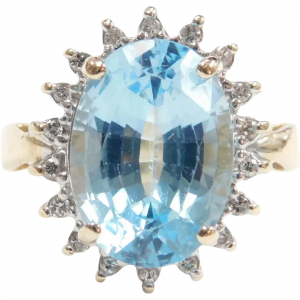 6.52 ctw Baby Swiss Blue Topaz Ring