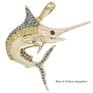 Custom swordfish sapphire pendant hallmark (2)