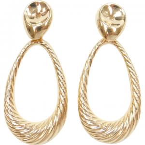Door Knocker Dangle Earring Jackets 14k Gold