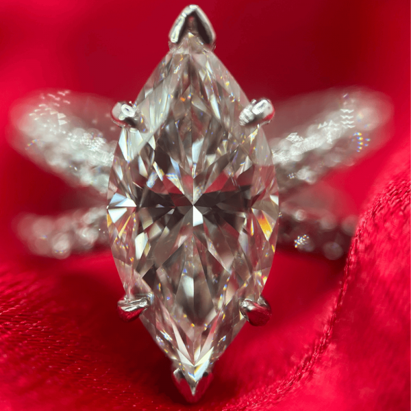 GIA Certified 4.52 Carat Diamond Marquise Engagement Ring (1)