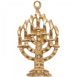 Kwanzaa Kinara Charm 14k Gold
