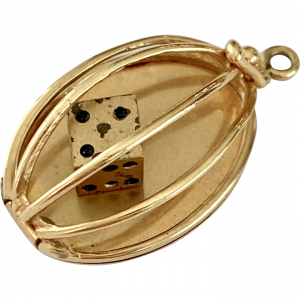Caged Dice 3D Vintage Charm
