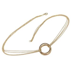 Multi-Strand-Floating-O-Circle-Pendant