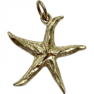 Vintage Starfish Charm 14K