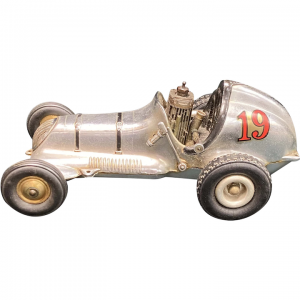 Thimble Drome Champion Tether Race Car, Aluminum, Gas Engine 1940's