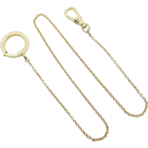Versatile Cable Link Watch Fob Bracelet Choker 14k Yellow Gold