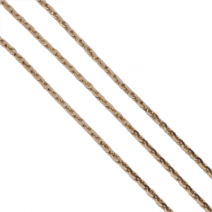 Vintage Cable Link Chain 18k Rose Gold 20"