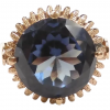 Vintage Lab Created Alexandrite 7.20 Carat Solitaire Ring 14k Yellow Gold
