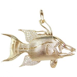 Hogfish Pendant 14k in 3 Sizes