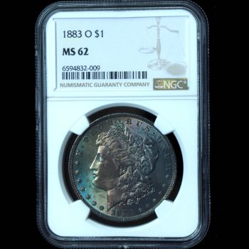 1883-O Morgan Dollar MS62 End Roll