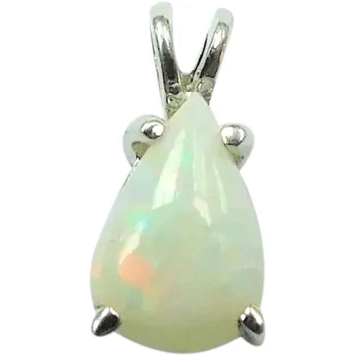 .44ct Opal Solitaire Pendant 14K