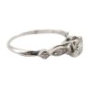 Art Deco .50ctw Diamond Engagement Ring Platinum side