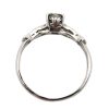 Art Deco .50ctw Diamond Engagement Ring Platinum top