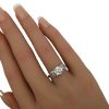 1.26 ctw Art Deco Diamond Engagement Ring in Platinum hand