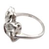 Retro .24 ctw Diamond Ring in 14K White Gold hallmark