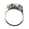 Retro .24 ctw Diamond Ring in 14K White Gold top