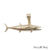 Small Kingfish pendant in 14k gold