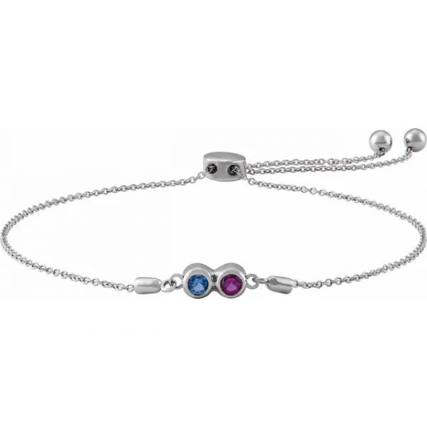 Mothers Bracelet Bezel White Gold