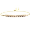 Yellow Gold Bolo Bracelet Adjustable