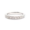 1 Carat Diamond Eternity Band French Set White Gold