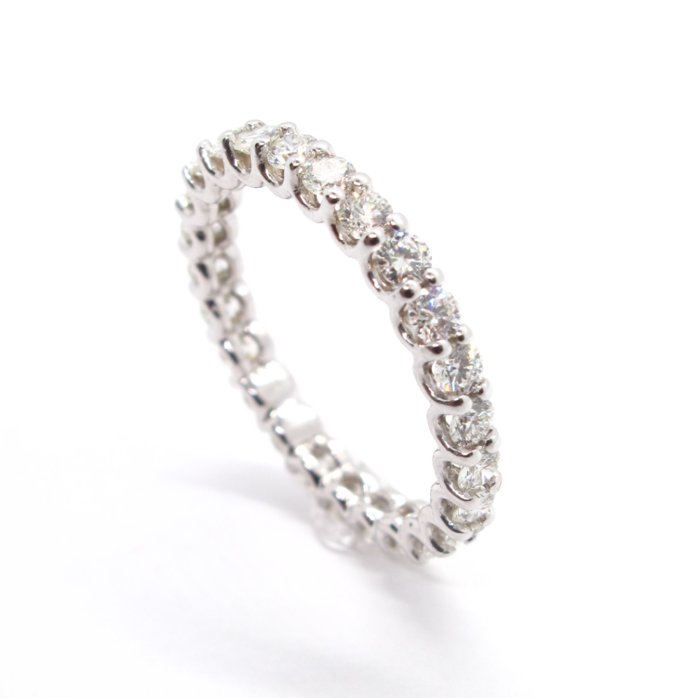 Diamond Eternity Band 1.16 ctw 14k White Gold