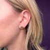 Katerina Marmagioli Ancient Emerald Gold Earrings Worn 2
