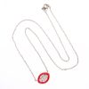 Katerina Marmagioli Groovy Red Enamel Diamond Necklace Full