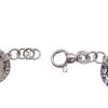Geometric Stationed Round Disk Bracelet Two-Tone 14k Yellow & White Gold Clasp