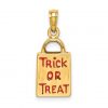 Trick or Treat Bag Gold Charm Back