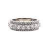 Triple Diamond Band Stack Look White Gold