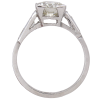 1920's 1.43ctw Diamond Art Deco Engagement Ring Platinum GIA profile