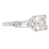 1920's 1.43ctw Diamond Art Deco Engagement Ring Platinum GIA side
