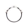 Diamond Milgrain Scallop Stack Band White Gold Profile