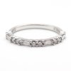 Half Carat Baguette Round Diamond Band
