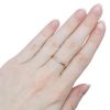 Sweet Three Diamond 0.041 ctw Band Ring 14k Yellow Gold Lifestyle