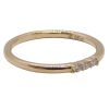 Sweet Three Diamond 0.041 ctw Band Ring 14k Yellow Gold Side