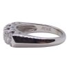 Vintage 0.89 ctw Diamond Anniversary Band Ring 14k White Gold Side