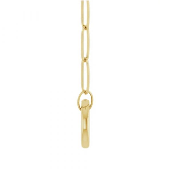 Add A Pendant Customizable Necklace Yellow Gold Side