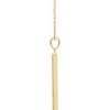 Engravable Four Sided Bar Necklace Profile
