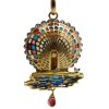 Plique A Jour Cherub Putto Pendant 18k Back