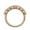 Seven Diamond Anniversary Band Yellow Gold Profile