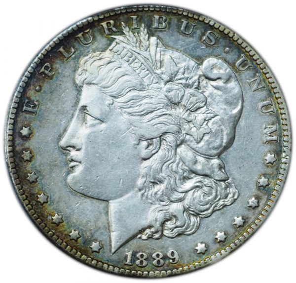 1889 CC Morgan Dollar AU Details PCGS